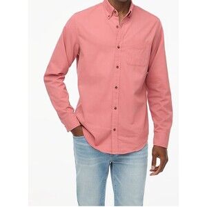 J Crew Shirt Men’s Medium Weathered Rose Textured Corduroy Shirt